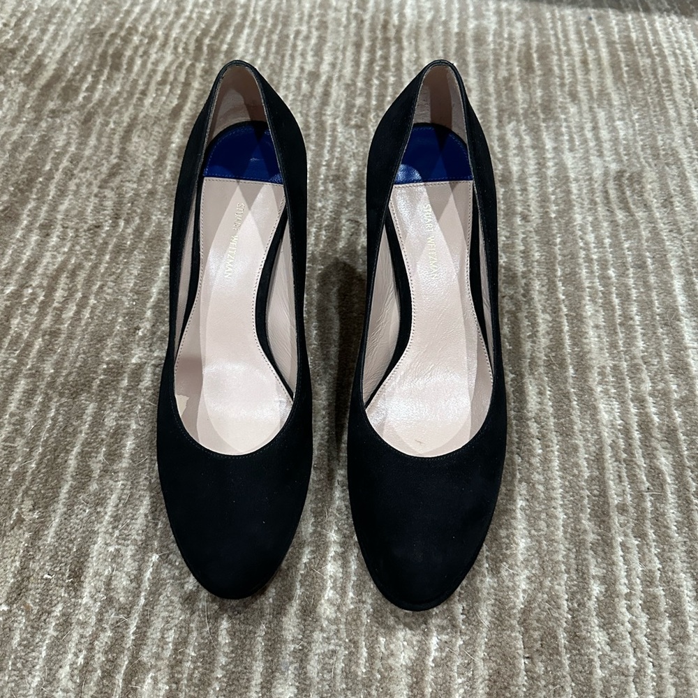 Stuart Weitzman Black suede heels
